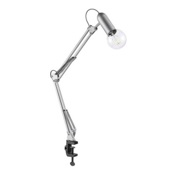 Leuchten Direkt 14773-55 - Lampe de table avec pince TURN ME 1xE27/60W/230V chrome mat