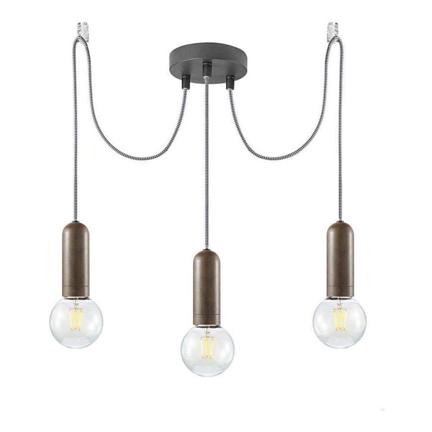 Leuchten Direkt 14776-48 - Lampadario a sospensione con filo TURN ME 3xE27/60W/230V ragno