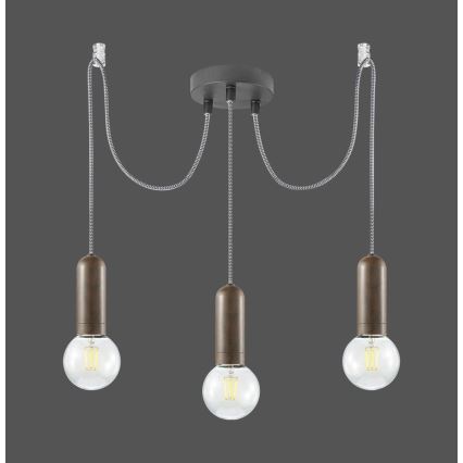 Leuchten Direkt 14776-48 - Lampadario a sospensione con filo TURN ME 3xE27/60W/230V ragno