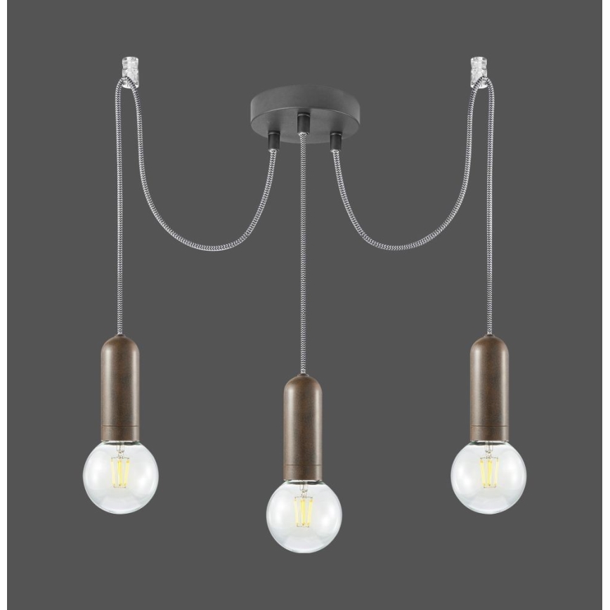 Leuchten Direkt 14776-48 - Lampadario a sospensione con filo TURN ME 3xE27/60W/230V ragno