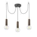 Leuchten Direkt 14776-48 - Suspension filaire TURN ME 3xE27/60W/230V araignée