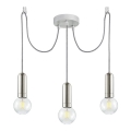 Leuchten Direkt 14776-55 - Suspension filaire TURN ME 3xE27/60W/230V araignée