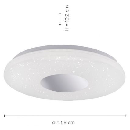 Leuchten Direkt 14822-17 - Plafoniera LED da bagno con sensore LAVINIA LED/40W/230V IP44