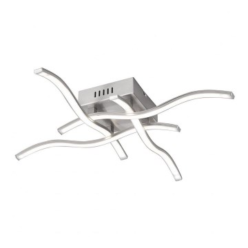 Leuchten Direkt 15131-55 - Lampadario LED da superficie WAWE 4xLED/4,6W/230V cromo opaco