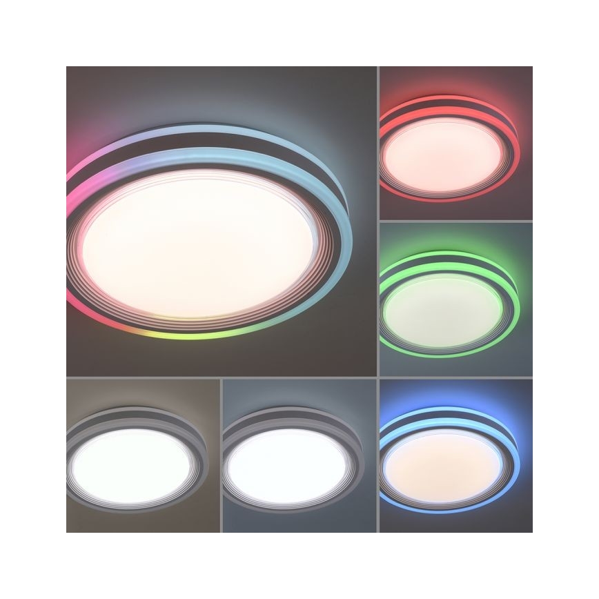 Leuchten Direkt 15152-16 - Plafonnier LED RGBW à intensité variable SPHERIC LED/18W/230V+Télécommande