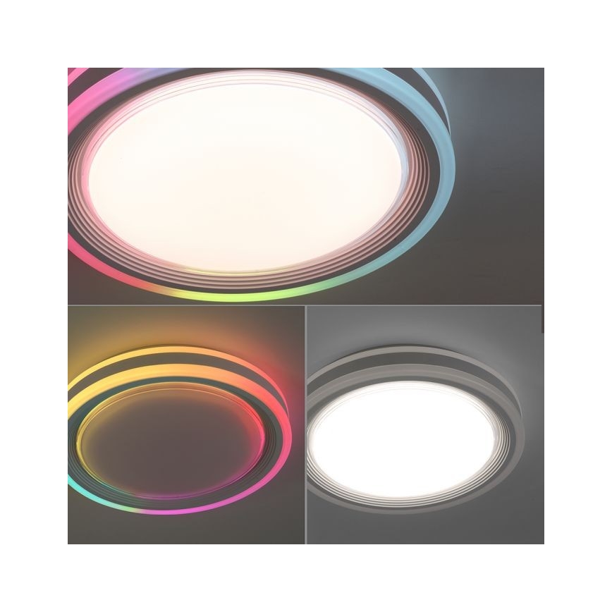 Leuchten Direkt 15152-16 - Plafonnier LED RGBW à intensité variable SPHERIC LED/18W/230V+Télécommande
