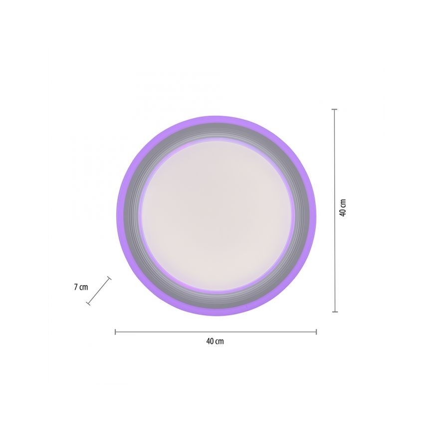Leuchten Direkt 15152-16 - Plafonnier LED RGBW à intensité variable SPHERIC LED/18W/230V+Télécommande