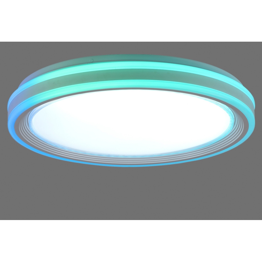 Leuchten Direkt 15154-16- Plafonnier à intensité variable LED RGB EDGING 39W/230V + télécommande