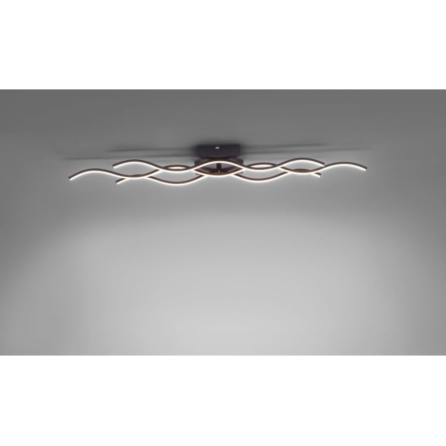 Leuchten Direkt 15166-18 - LED-Anbaukronleuchter WAWE LED/28W/230V schwarz