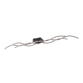 Leuchten Direkt 15167-18-LED Plafonnier WAWE 2× LED 12,5 W (230 V) + LED 17 W, noir