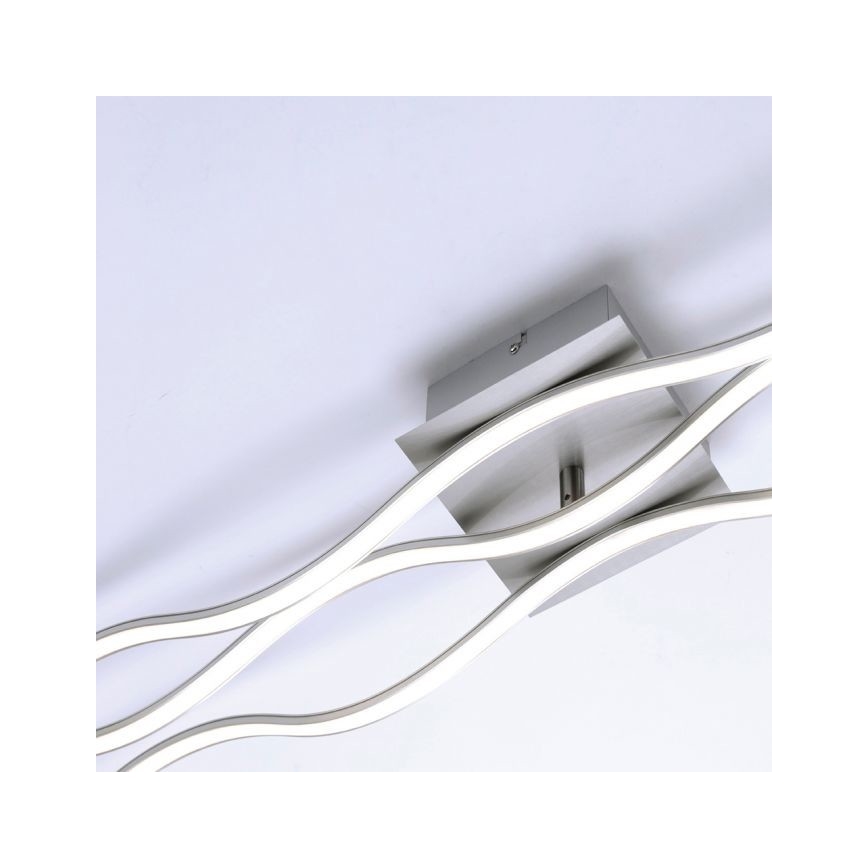 Leuchten Direkt 15167-55 - Lampadario LED da superficie WAWE 2xLED/12,5W/230V+1xLED/17W cromo opaco