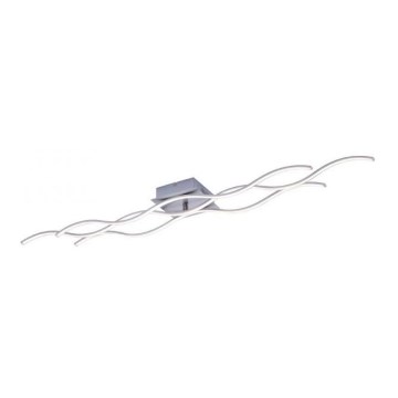 Leuchten Direkt 15167-55 - Plafoniera LED WAWE 2xLED/12,5W/230V+LED/17W cromo satinato