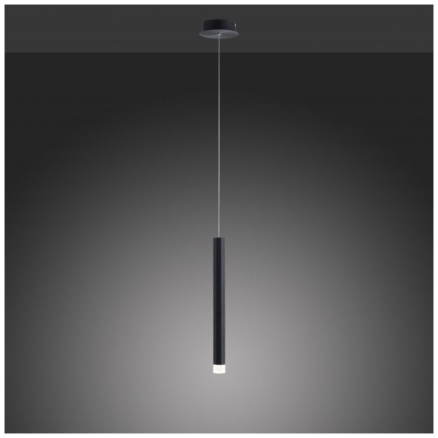 Leuchten Direkt 15202-18 - Lampadario LED su filo BRUNO LED/4,8W/230V nero