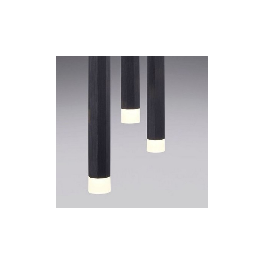 Leuchten Direkt 15205-18 - Lampadario LED su filo  BRUNO 5xLED/4,8W/230V nero