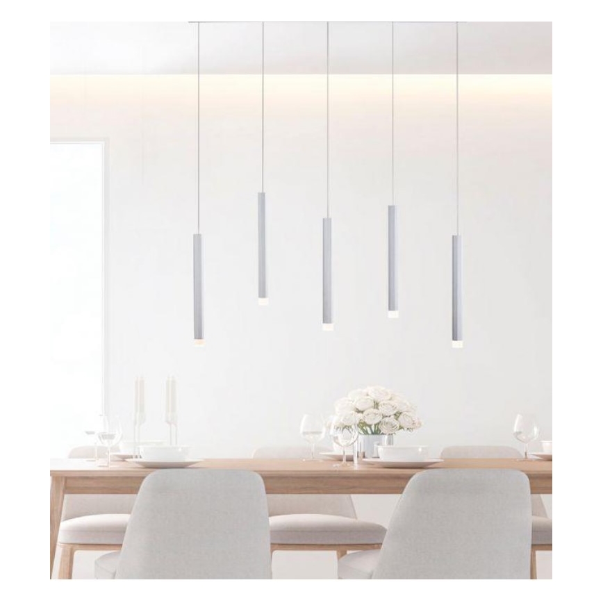 Leuchten Direkt 15205-95 - Lampadario LED su filo  BRUNO 5xLED/4,8W/230V