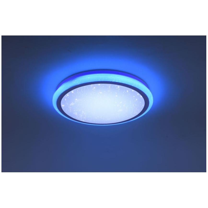 Leuchten Direkt 15220-16 - Luminaire à intensité variable RGB LUISA LED/28W/230V + Télécommande