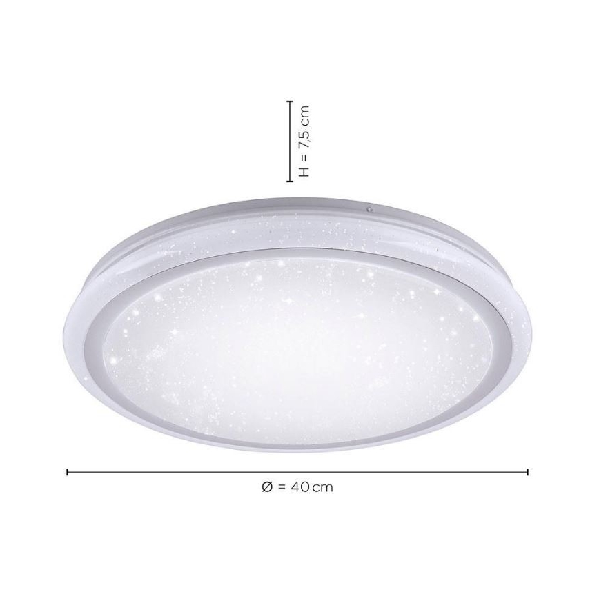 Leuchten Direkt 15220-16 - Luminaire à intensité variable RGB LUISA LED/28W/230V + Télécommande