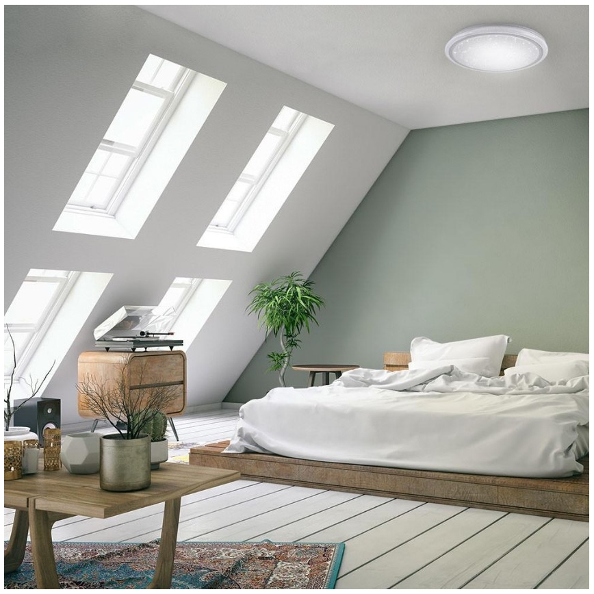 Leuchten Direkt 15230-16 - Plafonnier à intensité variable LED RGB LUISA LED/42W/230V + Télécommande