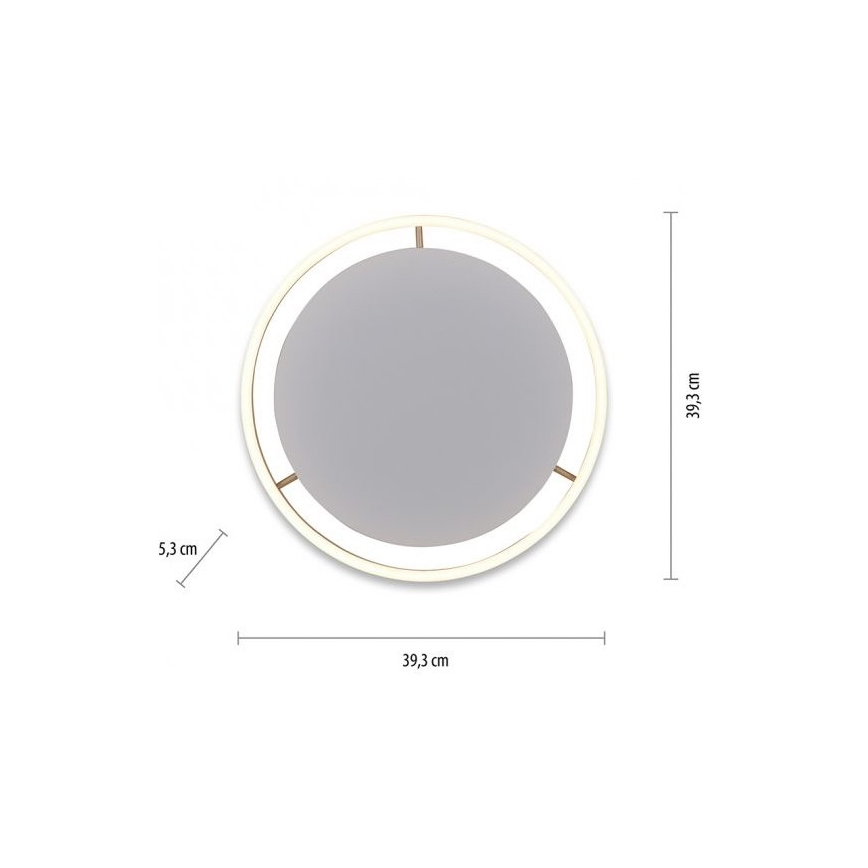 Leuchten Direkt 15391-60 - Plafoniera LED dimmerabile RITUS LED/20W/230V