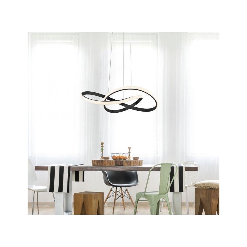 Leuchten Direkt 15402-18-LED Lampadario dimmerabile su filo MARIA LED/25W/230V nero