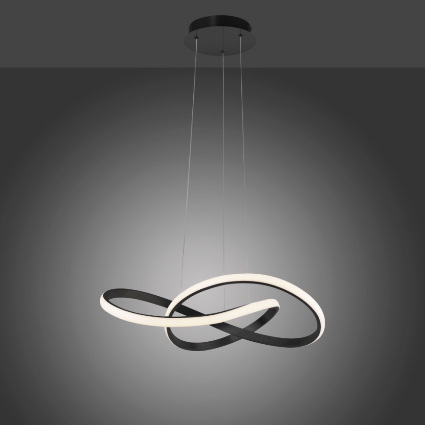 Leuchten Direkt 15402-18 - Lustre monté en surface à intensité variable MARIA LED/25W/230V noir