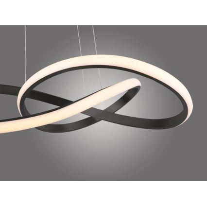 Leuchten Direkt 15402-18 - Lustre monté en surface à intensité variable MARIA LED/25W/230V noir