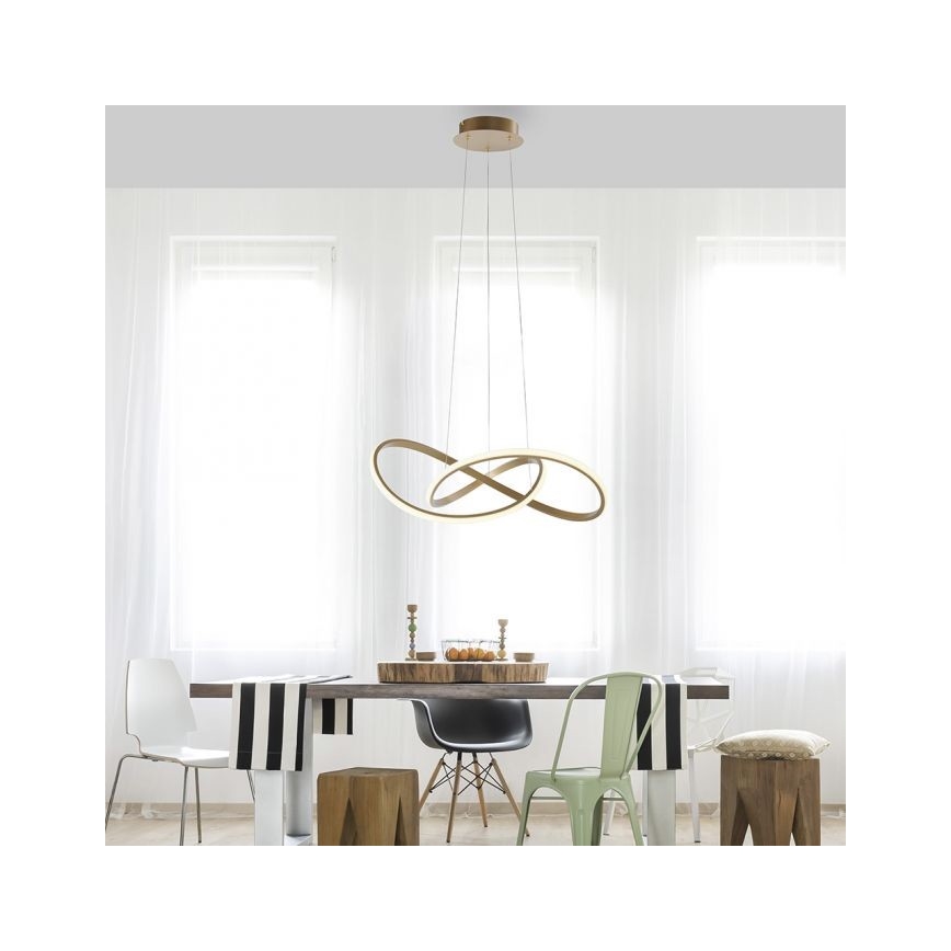 Leuchten Direkt 15402-60 - Suspension filaire à intensité variable MARIA LED/25W/230V