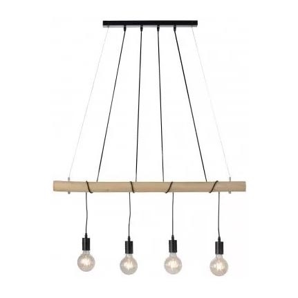 Leuchten Direkt 15505-18 - Lampadario LED su corda TERO 4xE27/60W/230V