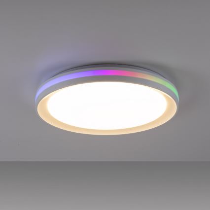 Leuchten Direkt 15544-16 - LED RGB dimmbare Deckenleuchte RIBBON LED/15W/230V + Fernbedienung