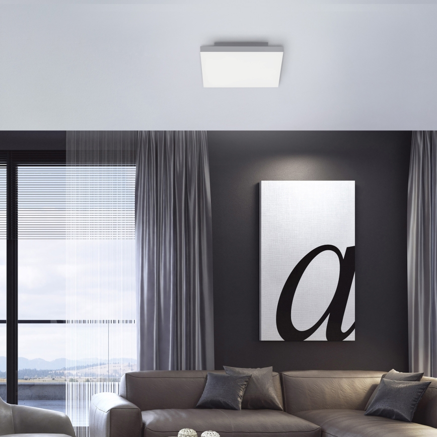 Leuchten Direkt 15550-16 - Plafoniera LED dimmerabile CANVAS LED/17W/230V + telecomando