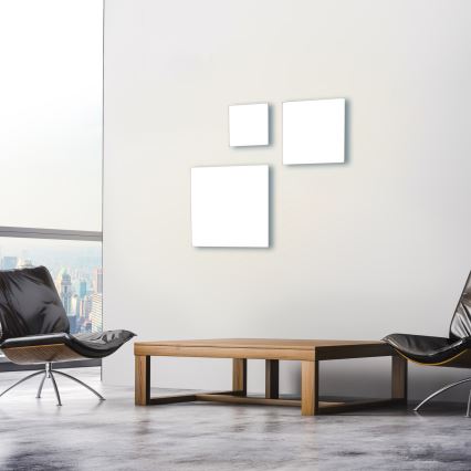 Leuchten Direkt 15550-16 - Plafoniera LED dimmerabile CANVAS LED/17W/230V + telecomando