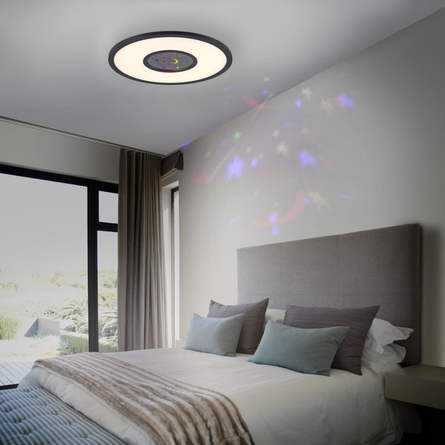 Leuchten Direkt 15572-18 - Plafonnier LED RGBW à intensité variable ASTRO LED/17.5W/230V+ Télécommande