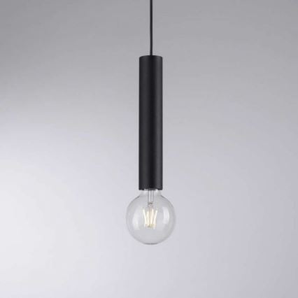 Leuchten Direkt 15618-18 - Lampadario a sospensione con filo BRUNA 3xE27/60W/230V nero