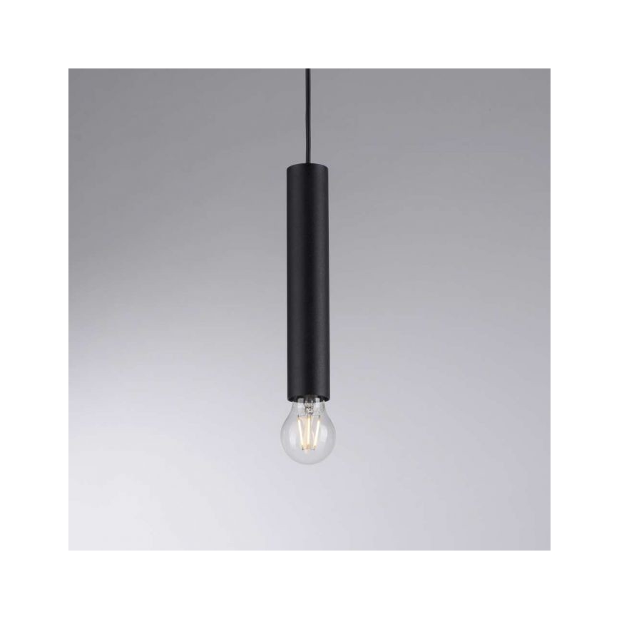 Leuchten Direkt 15618-18 - Lampadario a sospensione con filo BRUNA 3xE27/60W/230V nero