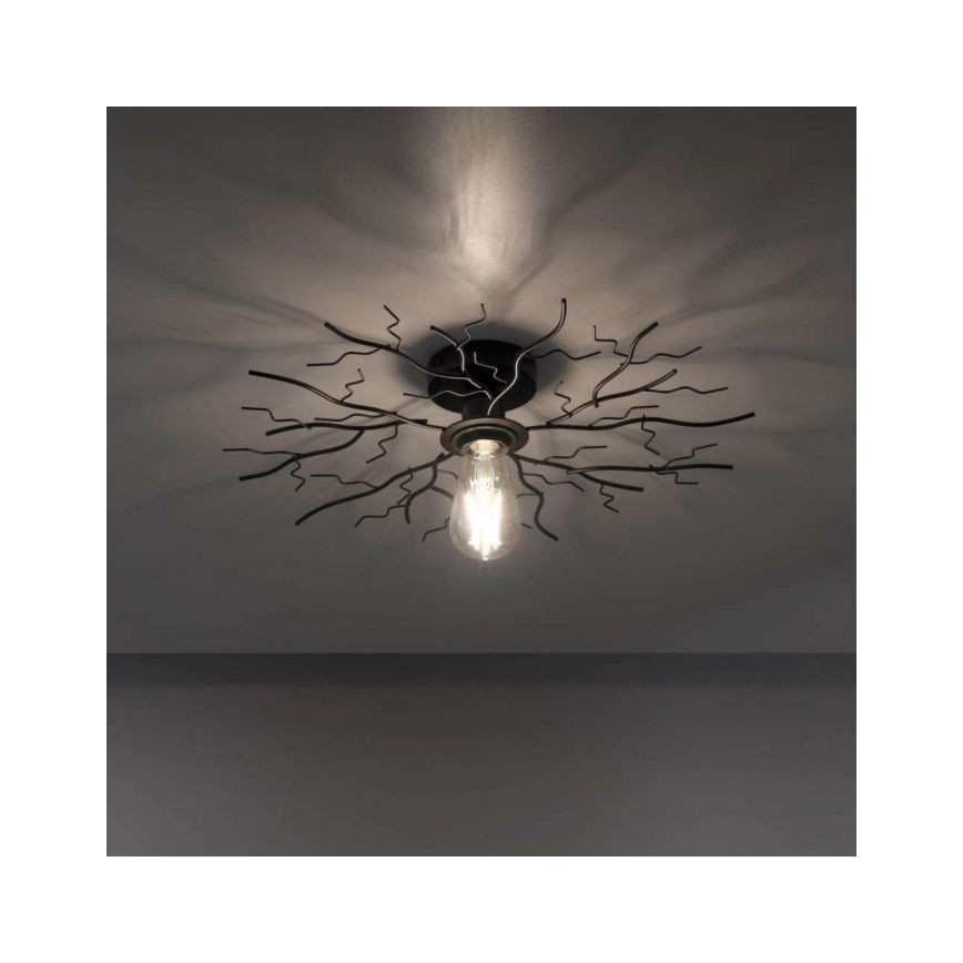 Leuchten Direkt 15638-18 - Lustre monté en surface LIMB 1xE27/40W/230V noir