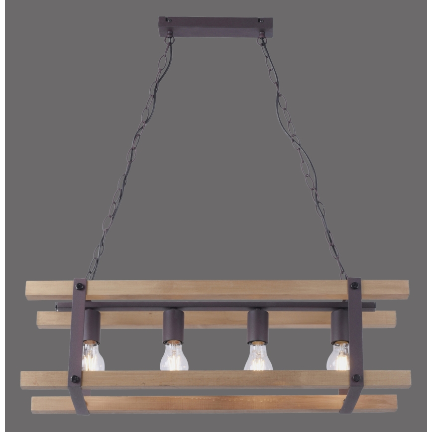 Leuchten Direkt 15684-79 - Suspension chaîne EDITH 4xE27/60W/230V pin