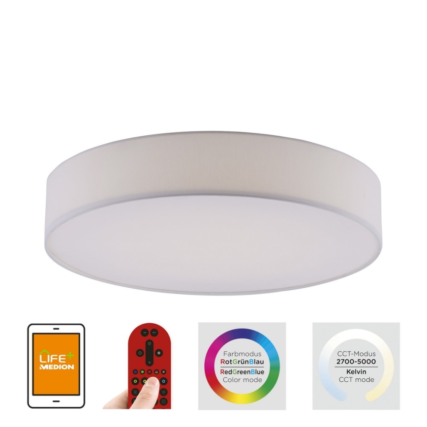 Leuchten Direkt 18428-16 - Plafoniera LED RGB dimmerabile LOLA LED/32W/230V Tuya + telecomando