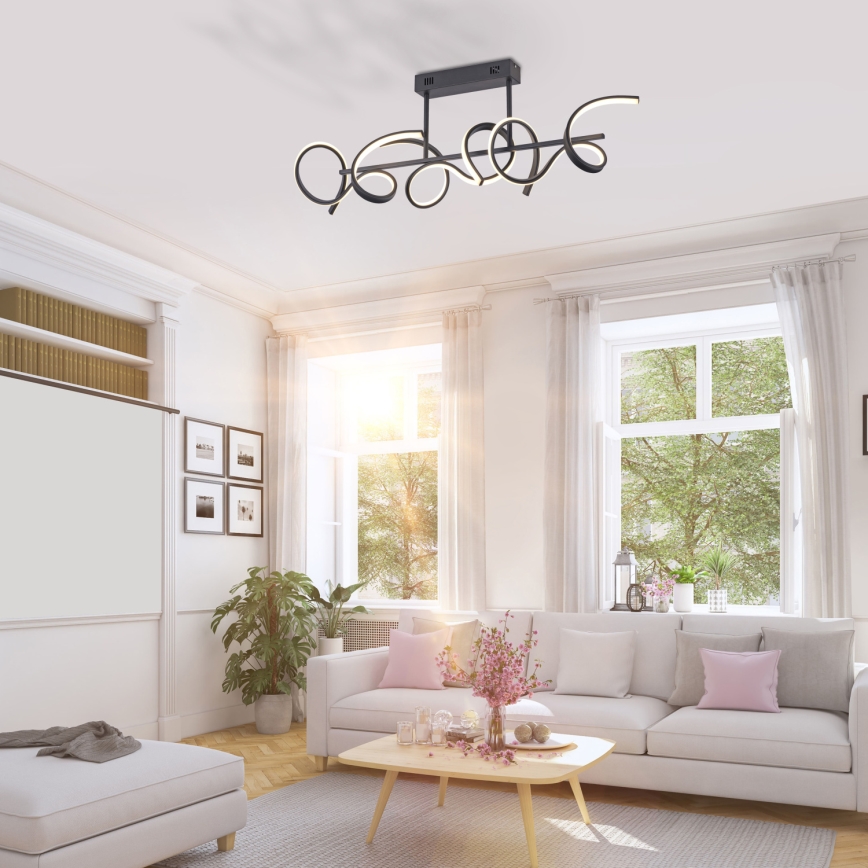 Leuchten Direkt 19032-18 - Lampadario a sospensione con supporto rigido LED dimmerabile CURLS 3xLED/25,8W/230V