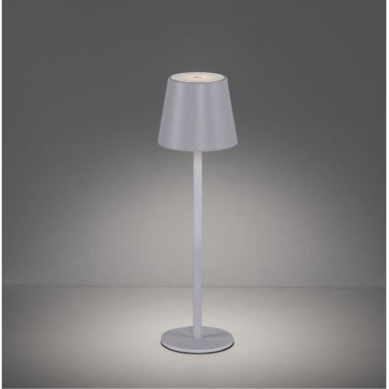 Leuchten Direkt 19250-16 - Lampe de table rechargeable extérieure à intensité variable EURIA LED/3W/5V IP54 blanc