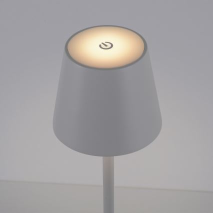 Leuchten Direkt 19250-16 - Lampe de table rechargeable extérieure à intensité variable EURIA LED/3W/5V IP54 blanc