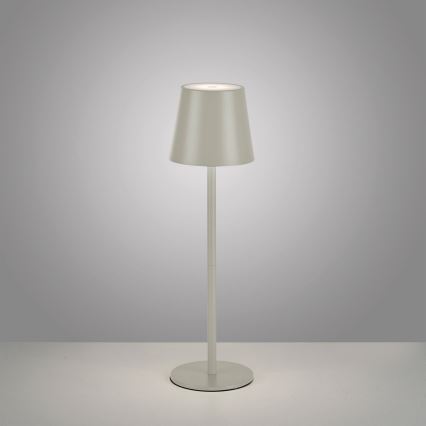 Leuchten Direkt 19250-40 - LED Lampe de table rechargeable extérieure à intensité variable EURIA LED/3W/5V IP54 gris