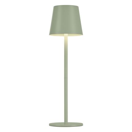 Leuchten Direkt 19250-43 - LED Lampada da tavolo ricaricabile dimmerabile per esterni EURIA LED/3W/5V IP54 verde