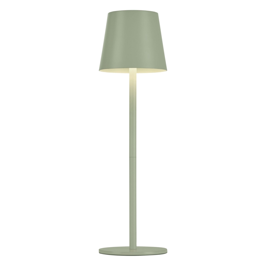 Leuchten Direkt 19250-43 - LED Lampada da tavolo ricaricabile dimmerabile per esterni EURIA LED/3W/5V IP54 verde