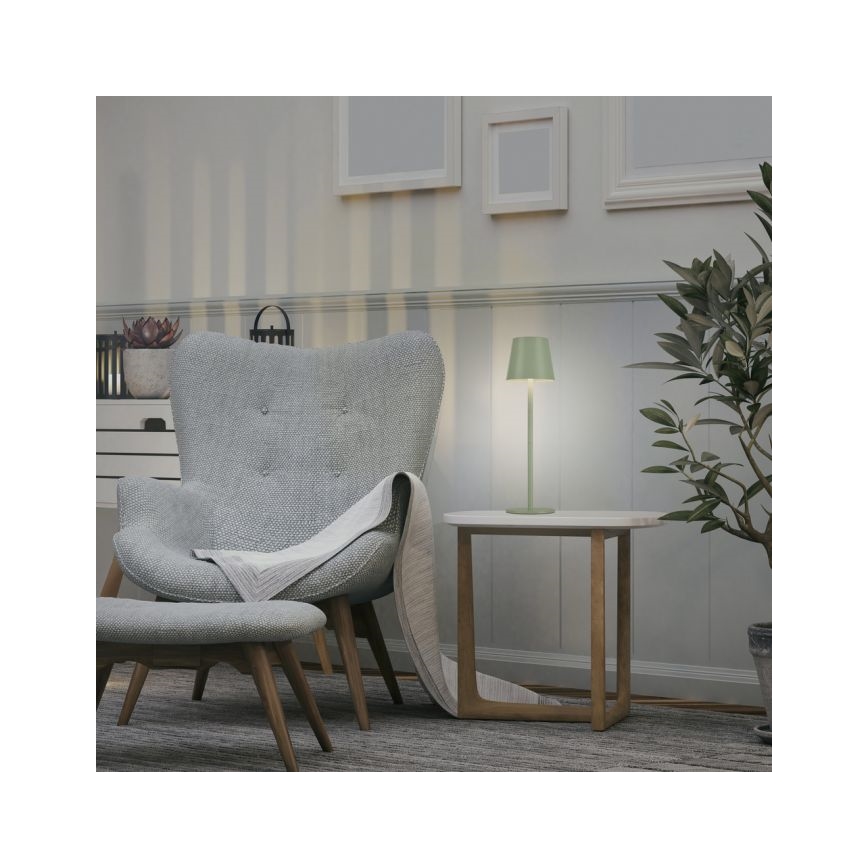 Leuchten Direkt 19250-43 - LED Lampe de table rechargeable extérieure à intensité variable EURIA LED/3W/5V IP54 vert