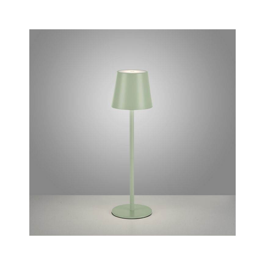 Leuchten Direkt 19250-43 - LED Lampe de table rechargeable extérieure à intensité variable EURIA LED/3W/5V IP54 vert