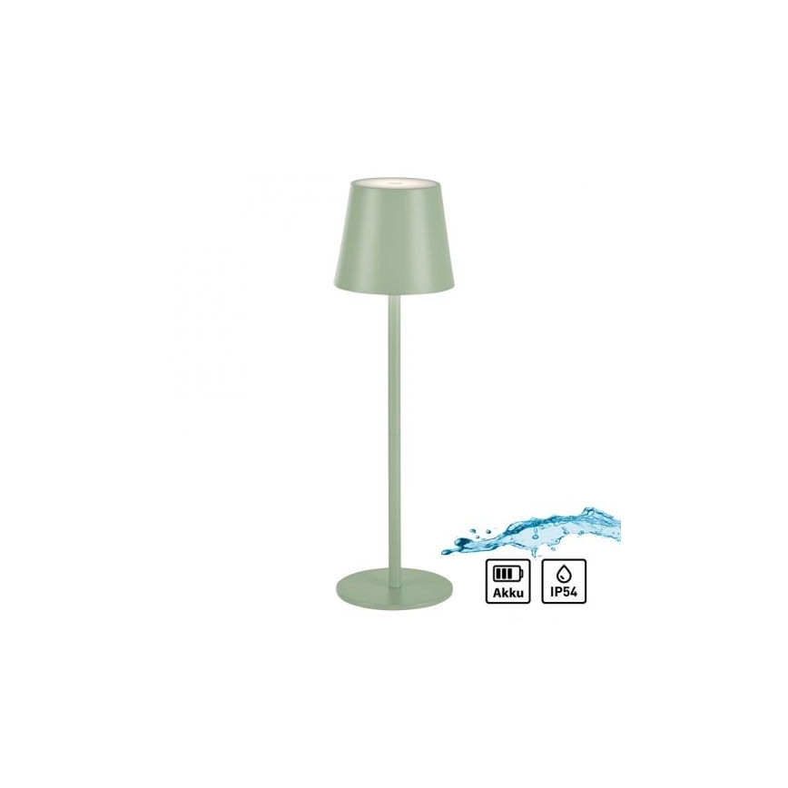 Leuchten Direkt 19250-43 - LED Lampe de table rechargeable extérieure à intensité variable EURIA LED/3W/5V IP54 vert