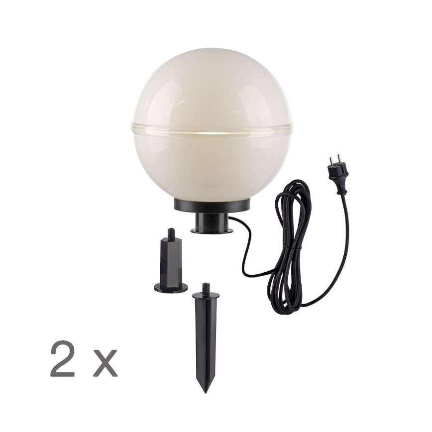 Leuchten Direkt 19323-16-2 - SET 2x Lampada da esterno 1xE27/40W/230V diametro 30 cm IP44