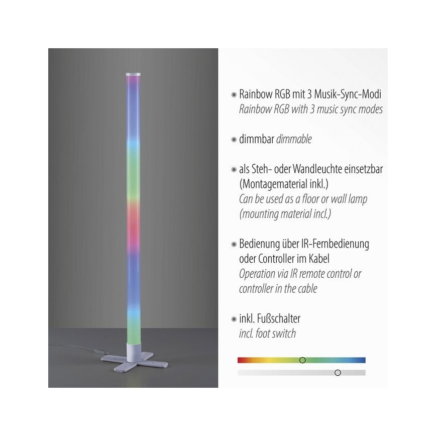Leuchten Direkt 19902-21 - Lampada LED RGB Dimmerabile RINGO LED/10W/230V+tc