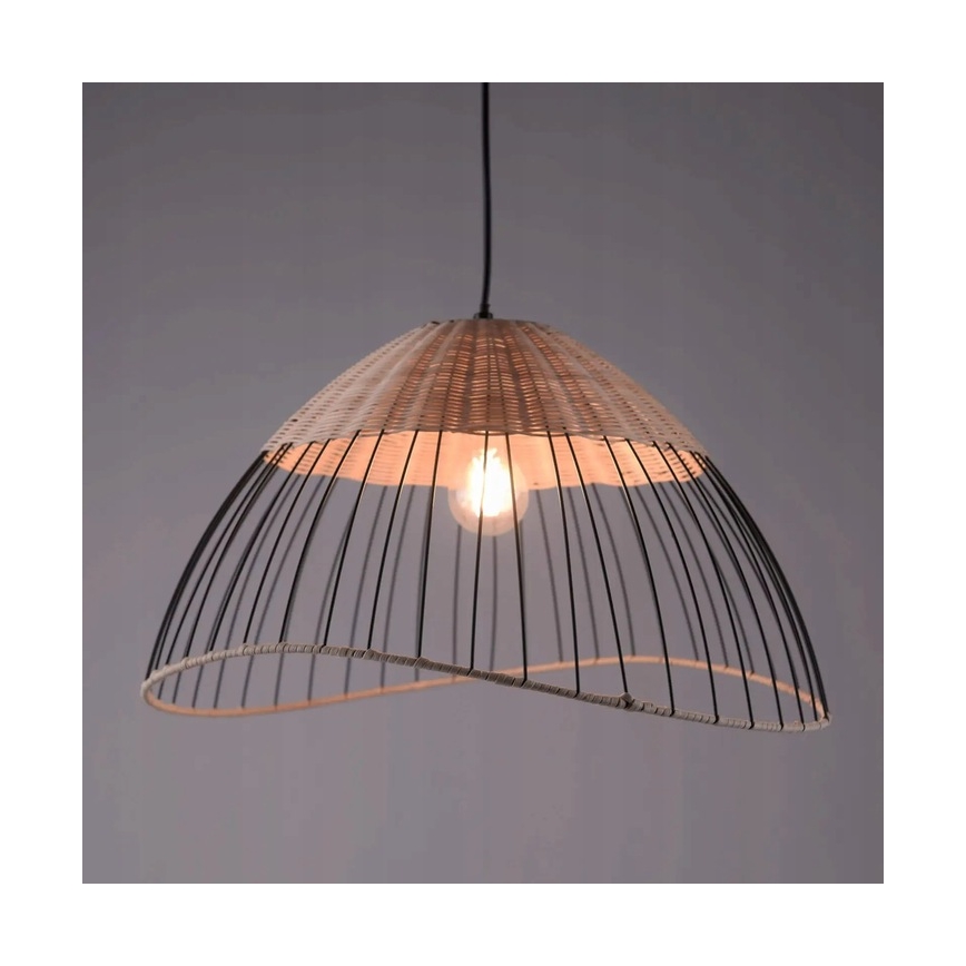 Leuchten Direkt 30207-79AO - Hängeleuchte an Schnur CORE 1xE27/60W/230V Rattan