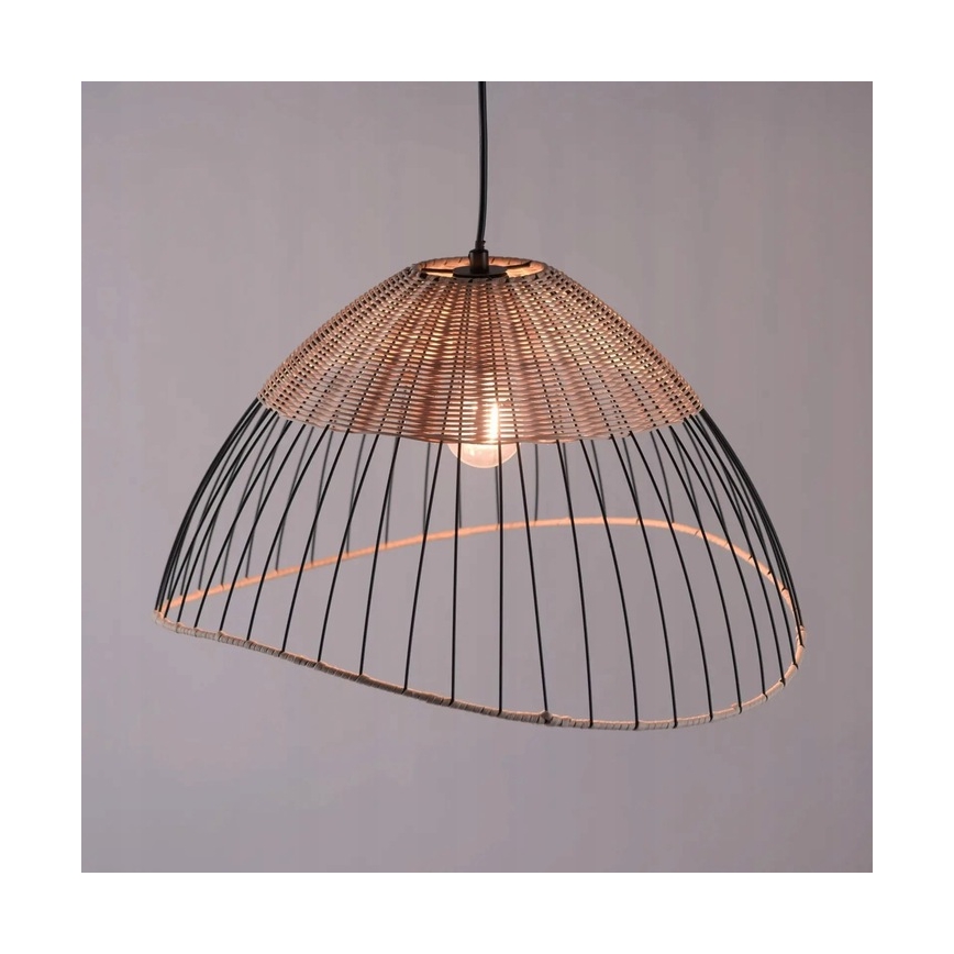 Leuchten Direkt 30207-79AO - Lampadario a sospensione con filo CORE 1xE27/60W/230V rattan